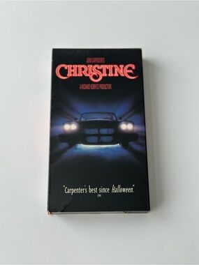 Christine VHS Tape - Black with Red Logo
